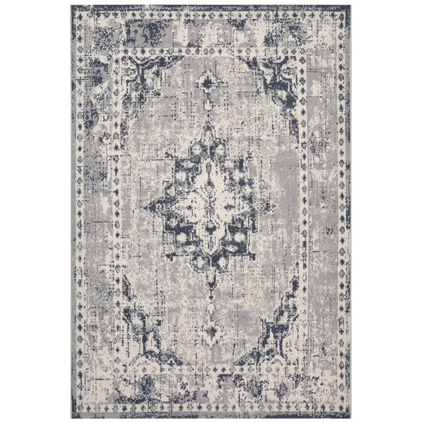 Longweave Verline Grey/Cream Rug & Reviews Wayfair.co.uk
